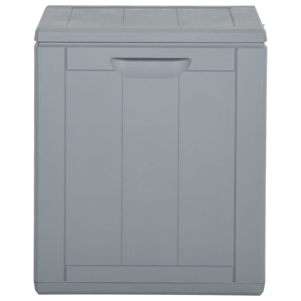 Garden Storage Box 90L Grey PP Rattan