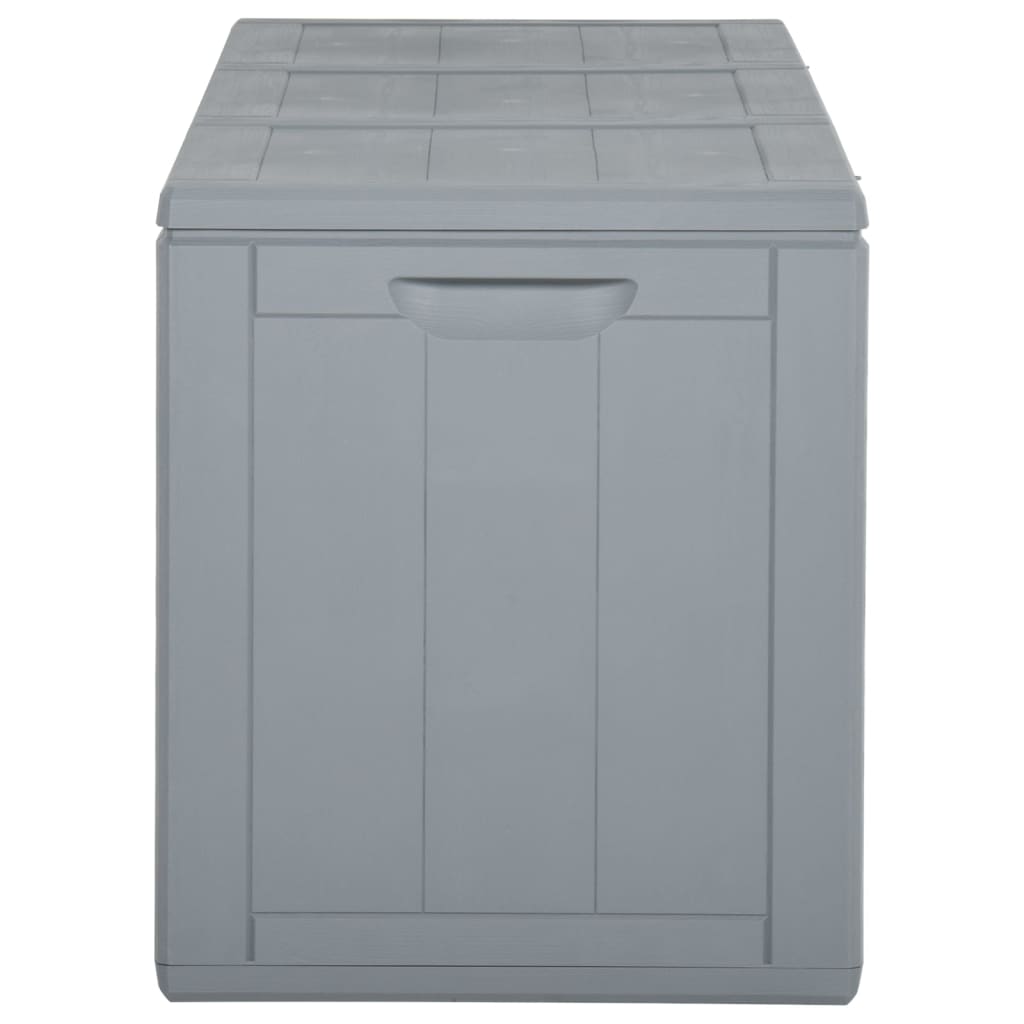 Garden Storage Box 270L Grey PP Rattan