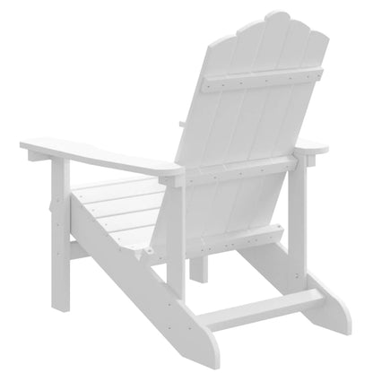 Garden Adirondack Chair HDPE White