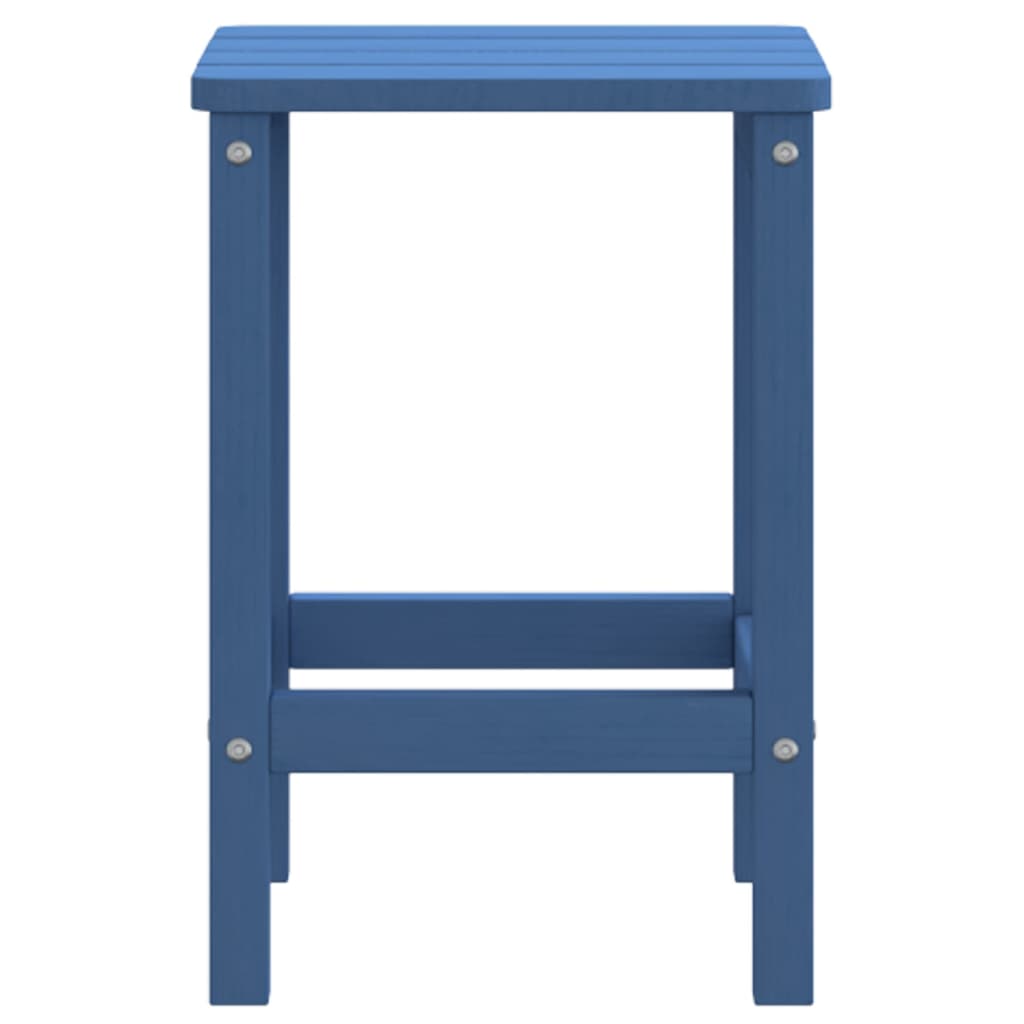 Garden Adirondack Table Aqua Blue 38x38x46 cm HDPE