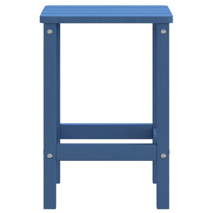 Garden Adirondack Table Aqua Blue 38x38x46 cm HDPE