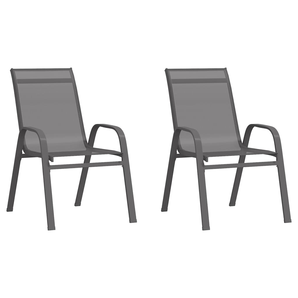 3 Piece Garden Bistro Set Grey