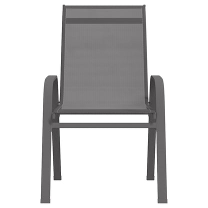 3 Piece Garden Bistro Set Grey