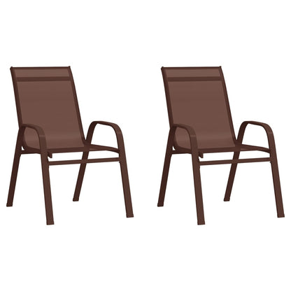 3 Piece Garden Bistro Set Brown