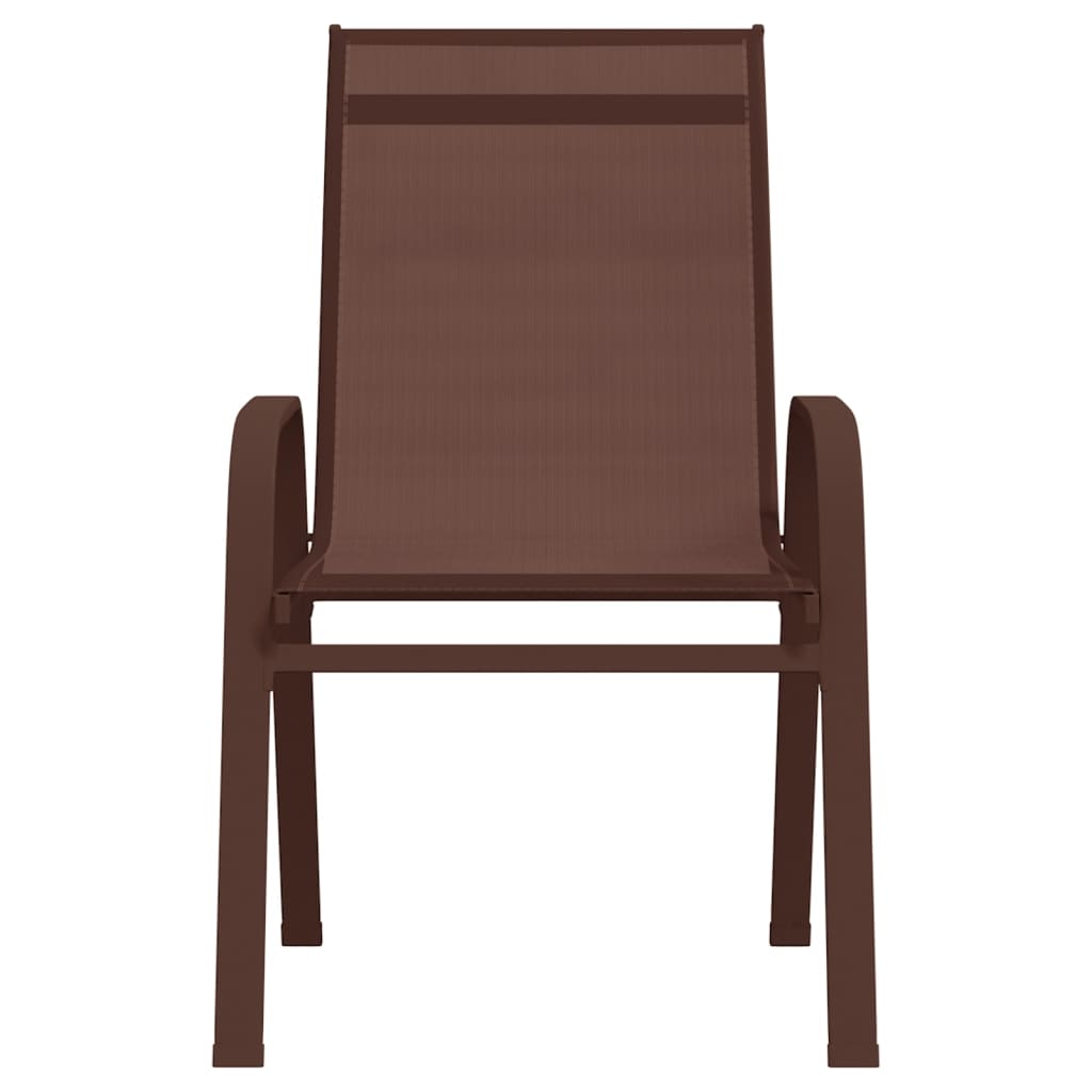 3 Piece Garden Bistro Set Brown