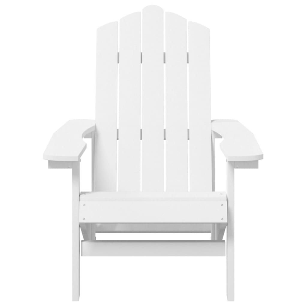 Garden Adirondack Chairs 2 pcs HDPE White