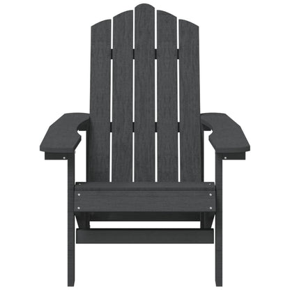 Garden Adirondack Chairs 2 pcs HDPE Anthracite