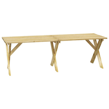 Garden Table 220x73x70 cm Impregnated Pinewood