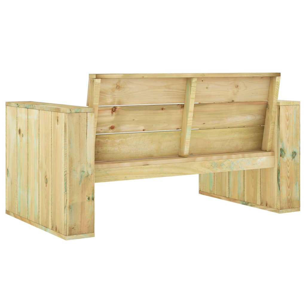 Garden Bench 139 cm Impregnated Pinewood