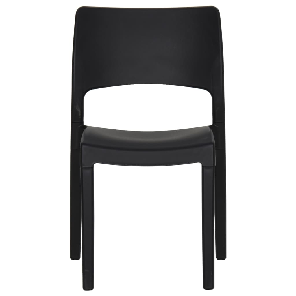 Garden Chairs 2 pcs Polypropylene Anthracite