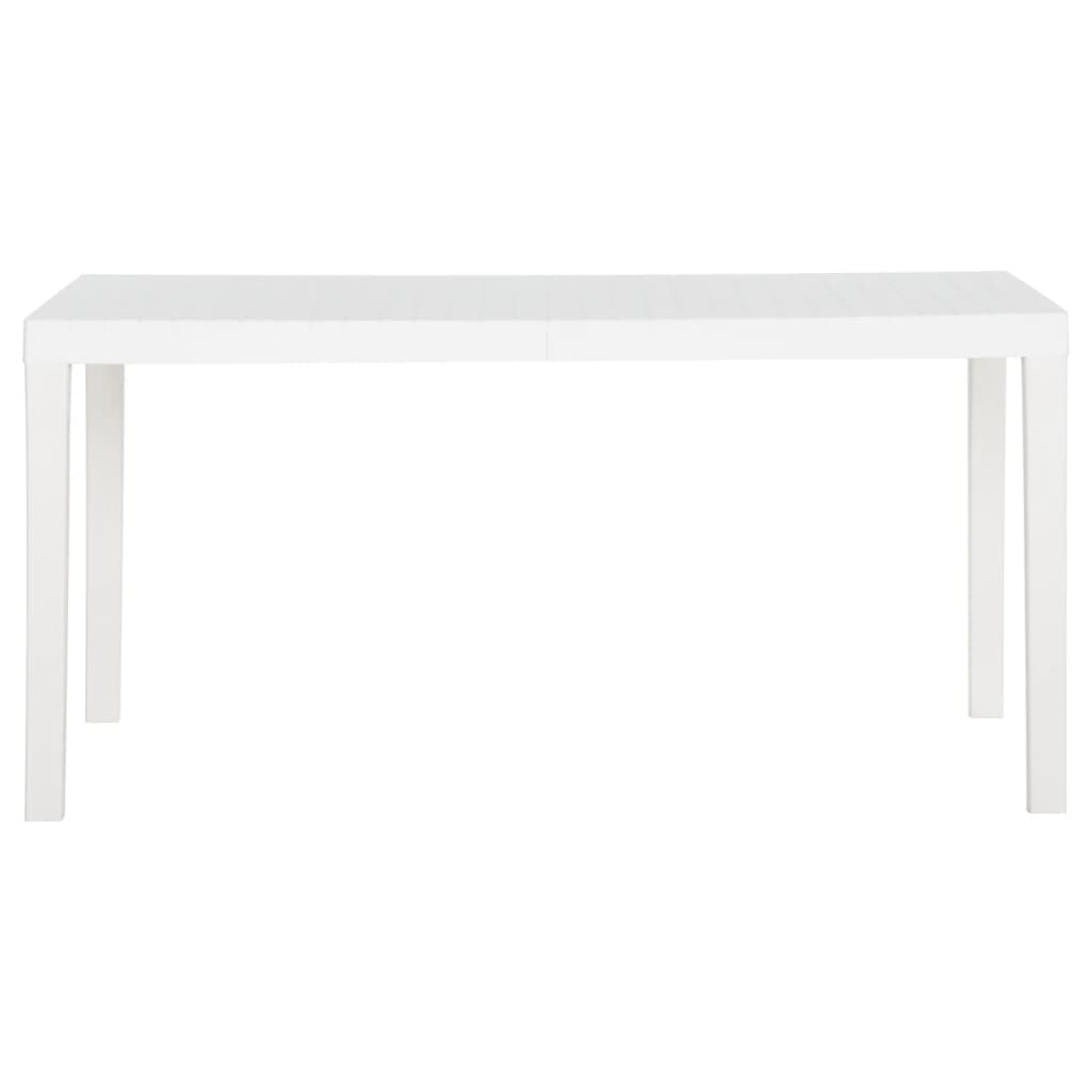 Garden Table 150x90x72 cm PP White