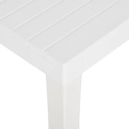 Garden Table 150x90x72 cm PP White