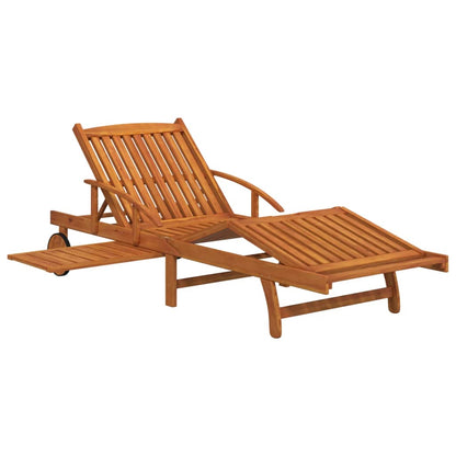 Sun Loungers 2 pcs Solid Wood Acacia