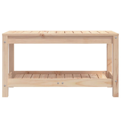 Garden Bench 82.5x35x45 cm Solid Wood Pine