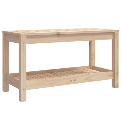 Garden Bench 82.5x35x45 cm Solid Wood Pine