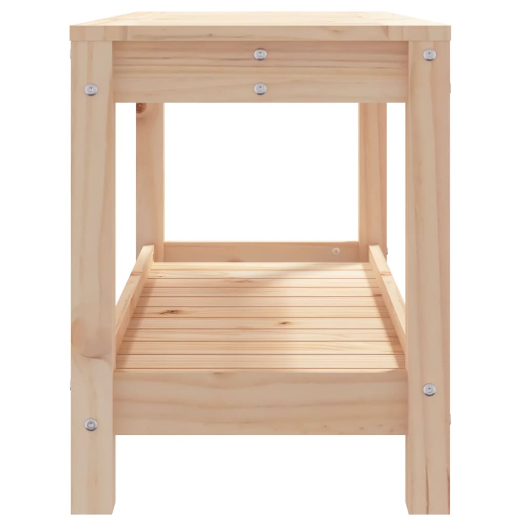 Garden Bench 82.5x35x45 cm Solid Wood Pine