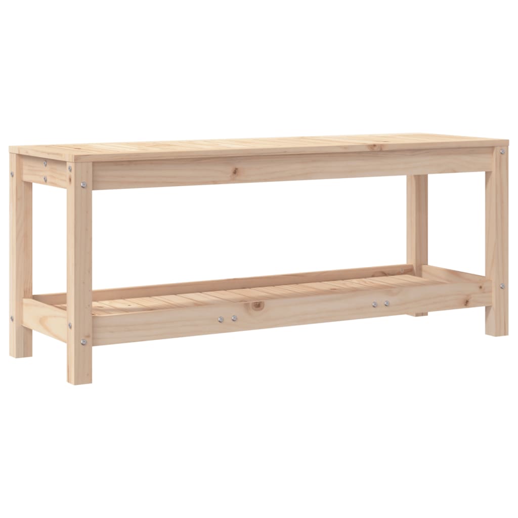 Garden Bench 108x35x45 cm Solid Wood Pine