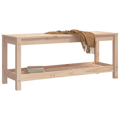 Garden Bench 108x35x45 cm Solid Wood Pine