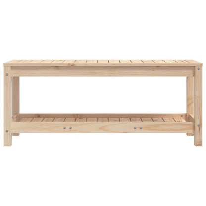 Garden Bench 108x35x45 cm Solid Wood Pine