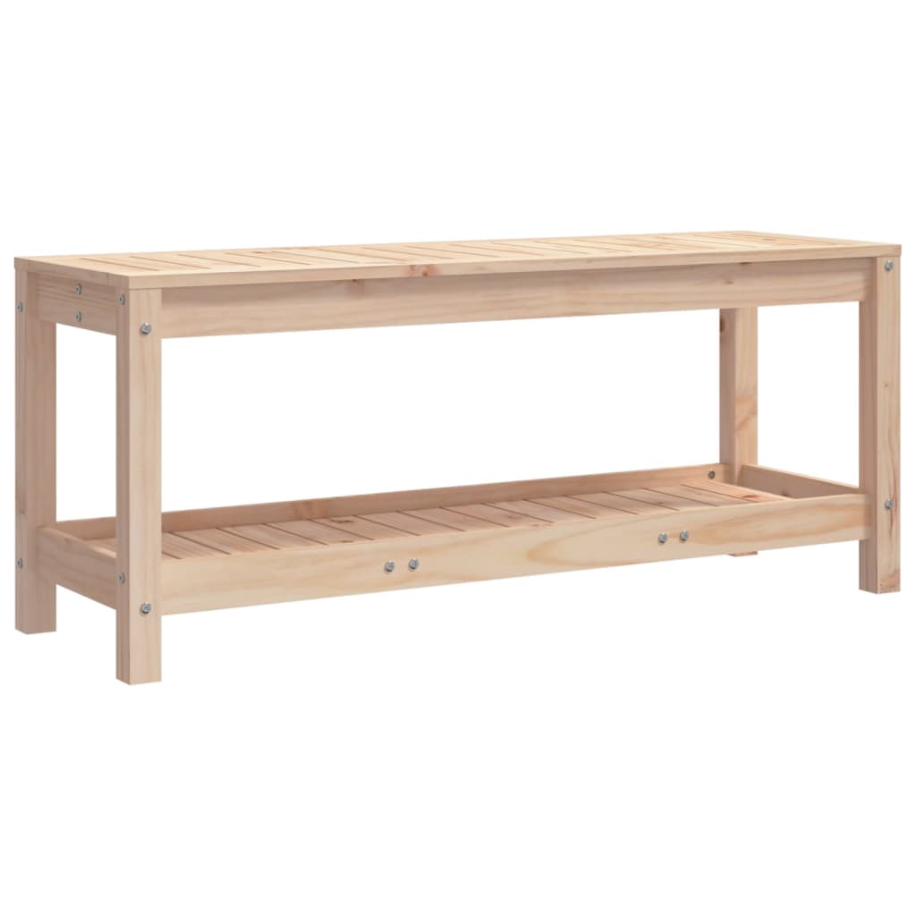 Garden Bench 108x35x45 cm Solid Wood Pine