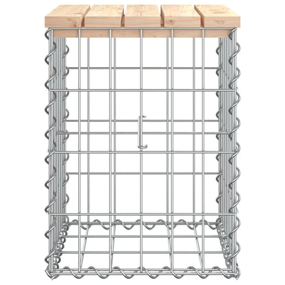 Garden Bench Gabion Design 33x31x42 cm Solid Wood Pine