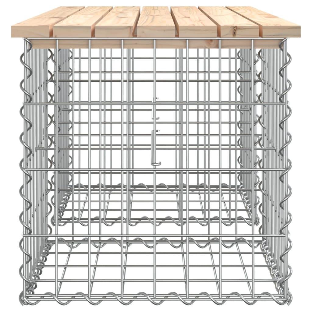 Garden Bench Gabion Design 103x44x42 cm Solid Wood Pine