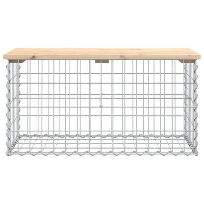 Garden Bench Gabion Design 83x44x42 cm Solid Wood Pine