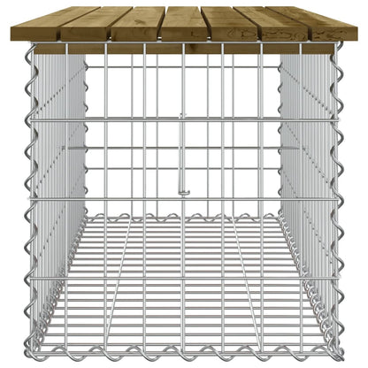 Garden Bench Gabion Design 103x44x42 cm Impregnated Wood Pine