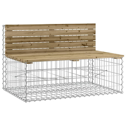 Garden Bench Gabion Design 103x70x65 cm Impregnated Wood Pine