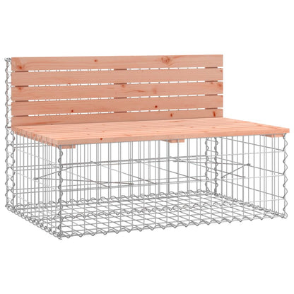 Garden Bench Gabion Design 347x71x65.5 cm Solid Wood Douglas