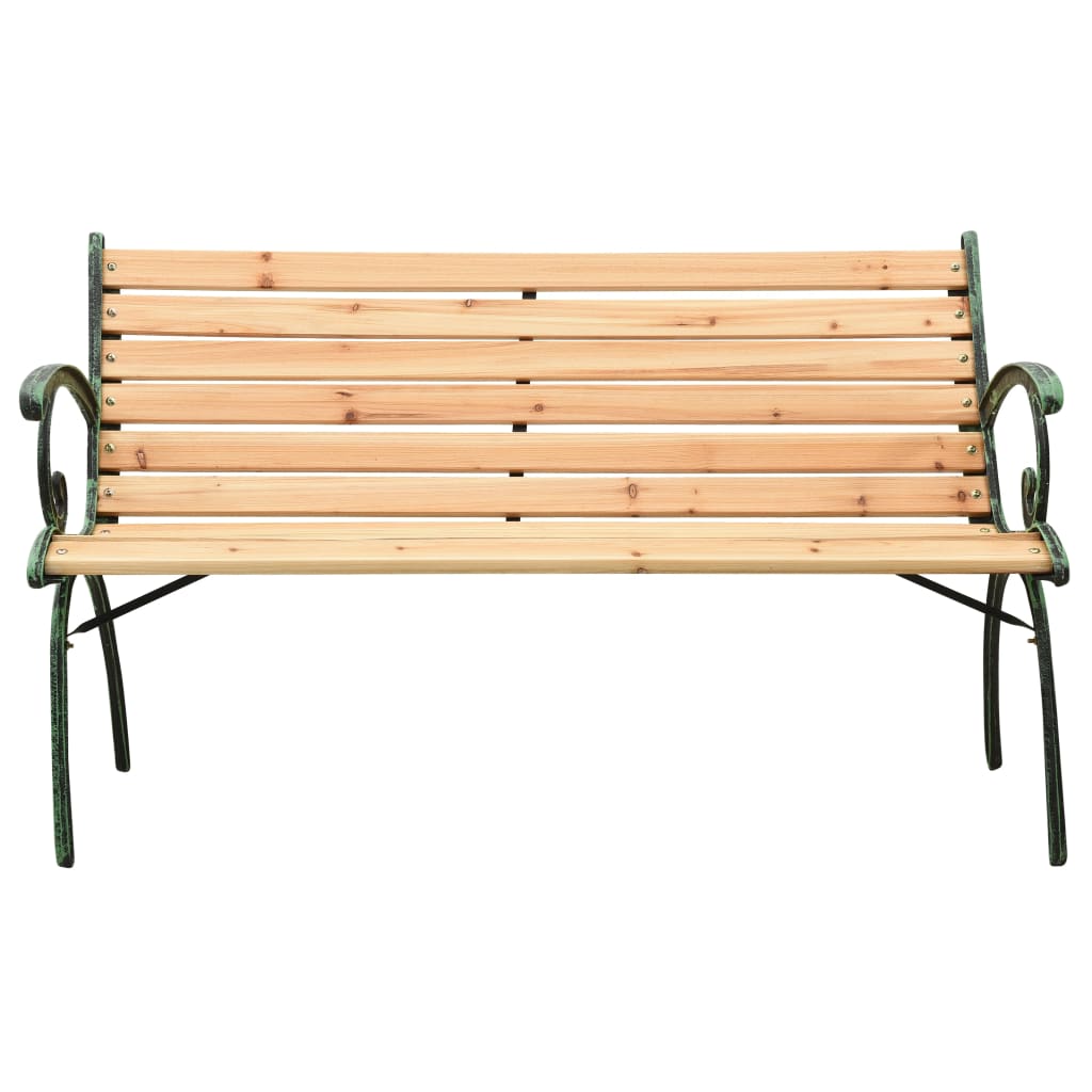 Garden Bench 116 cm Cast Iron and Solid Wood Fir