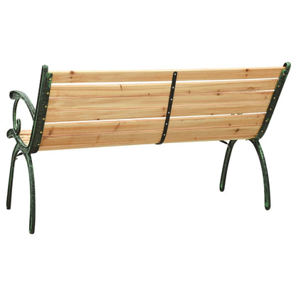 Garden Bench 116 cm Cast Iron and Solid Wood Fir