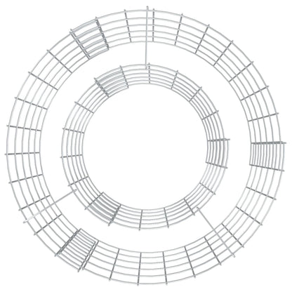 Gabion Fire Pit Ã˜ 50 cm Galvanised Iron