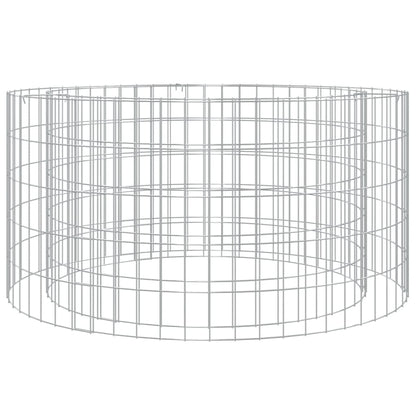 Gabion Fire Pit Ã˜ 100 cm Galvanised Iron