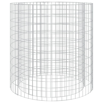 Gabion Fire Pit Ã˜ 100 cm Galvanised Iron