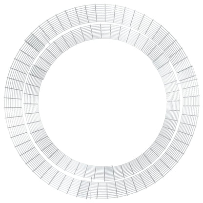 Gabion Fire Pit Ã˜ 100 cm Galvanised Iron