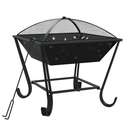 Fire Pit with Poker 50 cm XXL Steel