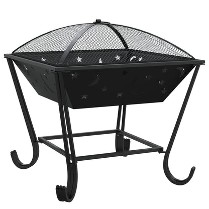 Fire Pit with Poker 50 cm XXL Steel