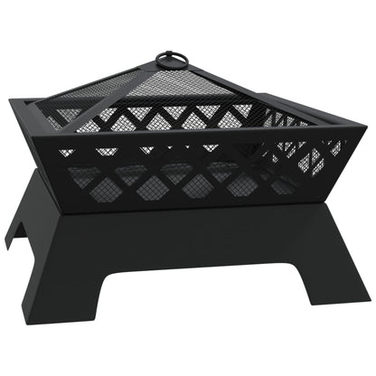 Fire Pit with Poker 50 cm XXL Steel