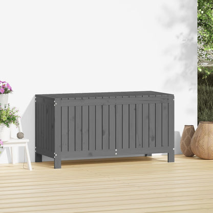 Garden Storage Box Grey 115x49x60 cm Solid Wood Pine