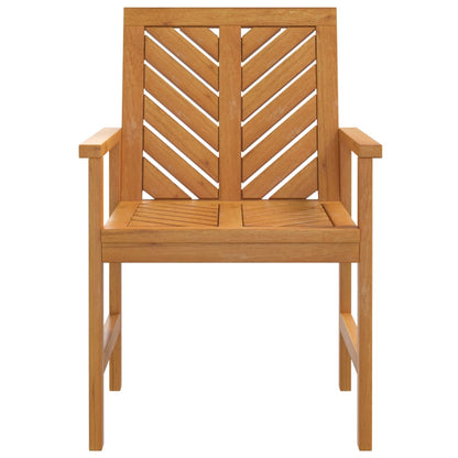 Garden Dining Chairs 2 pcs Solid Wood Acacia