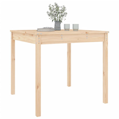 Garden Table 82.5x82.5x76 cm Solid Wood Pine