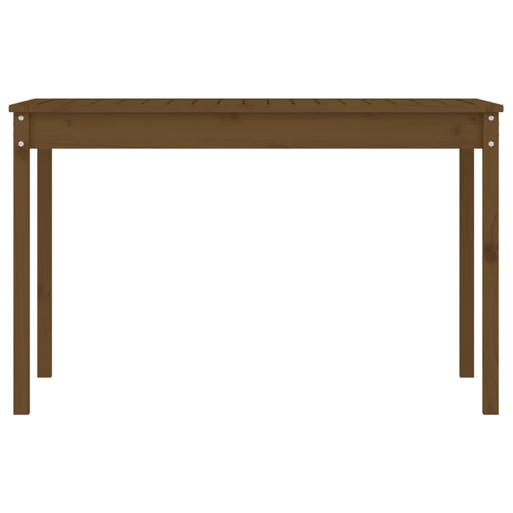 Garden Table Honey Brown 121x82.5x76 cm Solid Wood Pine