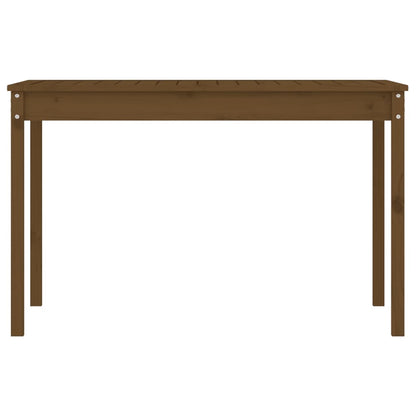 Garden Table Honey Brown 121x82.5x76 cm Solid Wood Pine