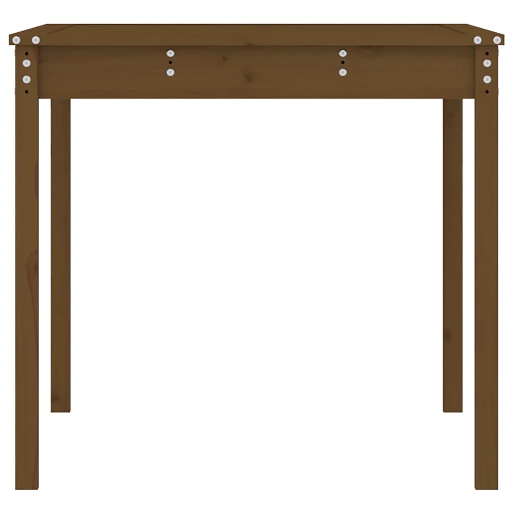 Garden Table Honey Brown 121x82.5x76 cm Solid Wood Pine