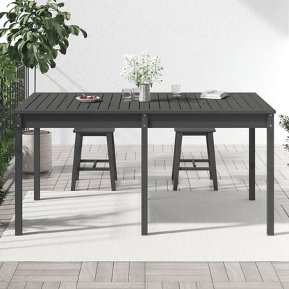 Garden Table Grey 159.5x82.5x76 cm Solid Wood Pine