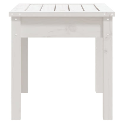 Garden Bench White 50x44x45 cm Solid Wood Pine