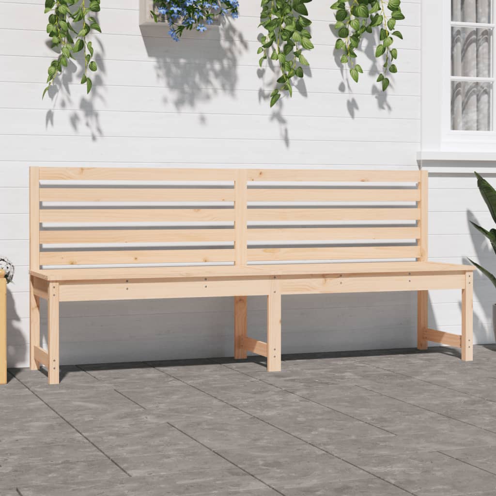 Garden Bench 201.5 cm Solid Wood Pine