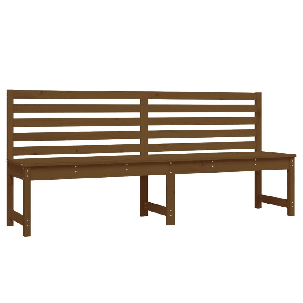 Garden Bench Honey Brown 201.5 cm Solid Wood Pine