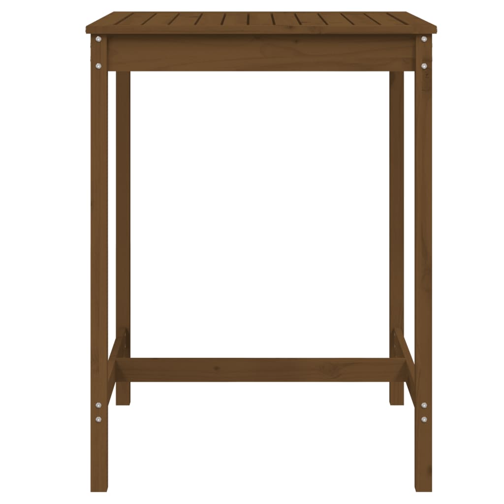 Garden Table Honey Brown 82.5x82.5x110 cm Solid Wood Pine